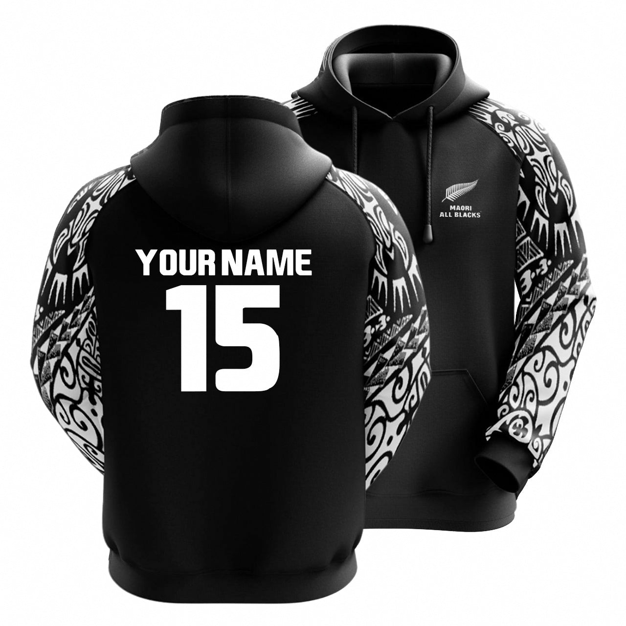 2025 All Blacks Maori Hoodie & Pants Set – Personalized Limited Edition